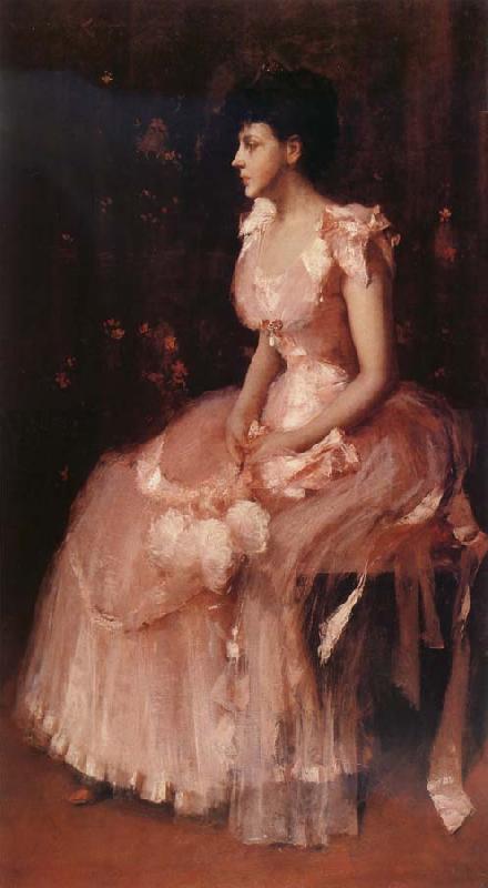 William Merritt Chase The girl in the pink